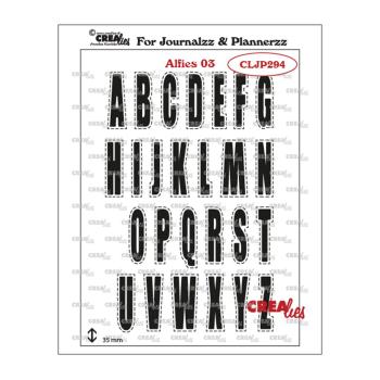 Crealies Journalzz & Plannerzz Stempel Alphabet 03