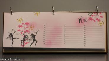 Preview: Geburtstagskalender quer mit Monat