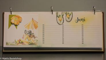 Geburtstagskalender quer mit Monat
