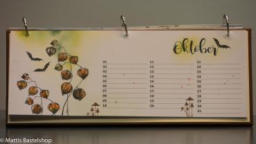 Geburtstagskalender quer mit Monat