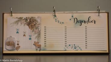 Geburtstagskalender quer mit Monat