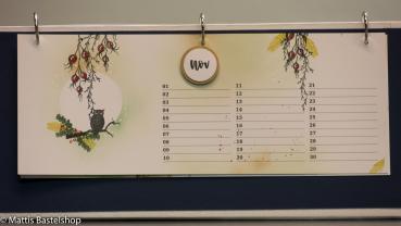 Geburtstagskalender quer ohne Monat