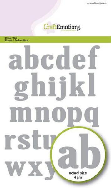 CraftEmotions Die - Card Kleinbuchstaben