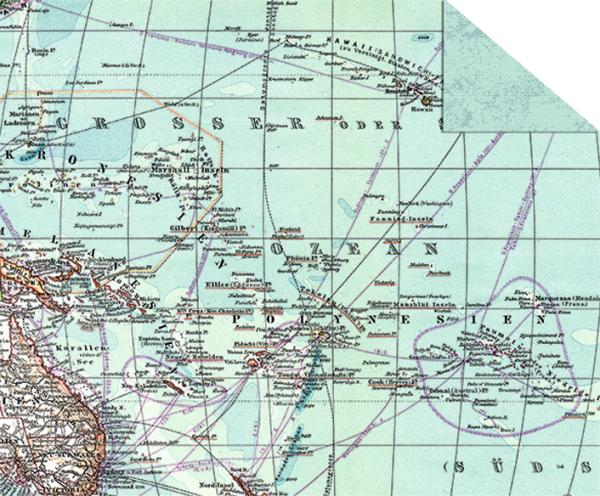 Motivkarton Maps Ozeane