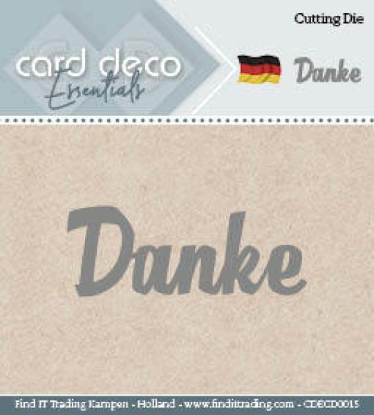 Card Deco Essentials Cutting Die  Danke