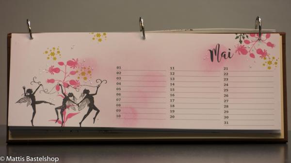 Geburtstagskalender quer mit Monat