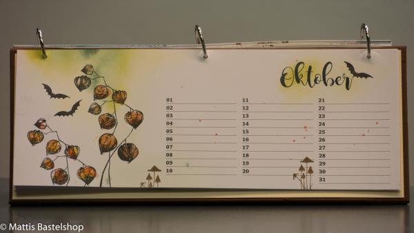 Geburtstagskalender quer mit Monat