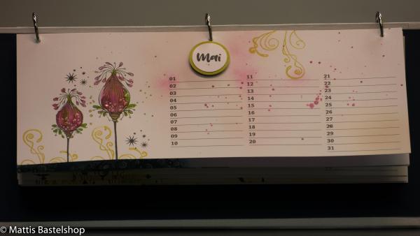 Geburtstagskalender quer ohne Monat