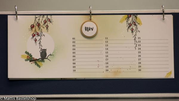 Geburtstagskalender quer ohne Monat